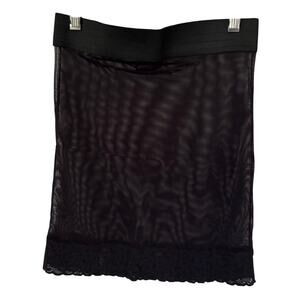 Fredericks of Hollywood Black Vintage Half Slip Body Shaper Pencil Black